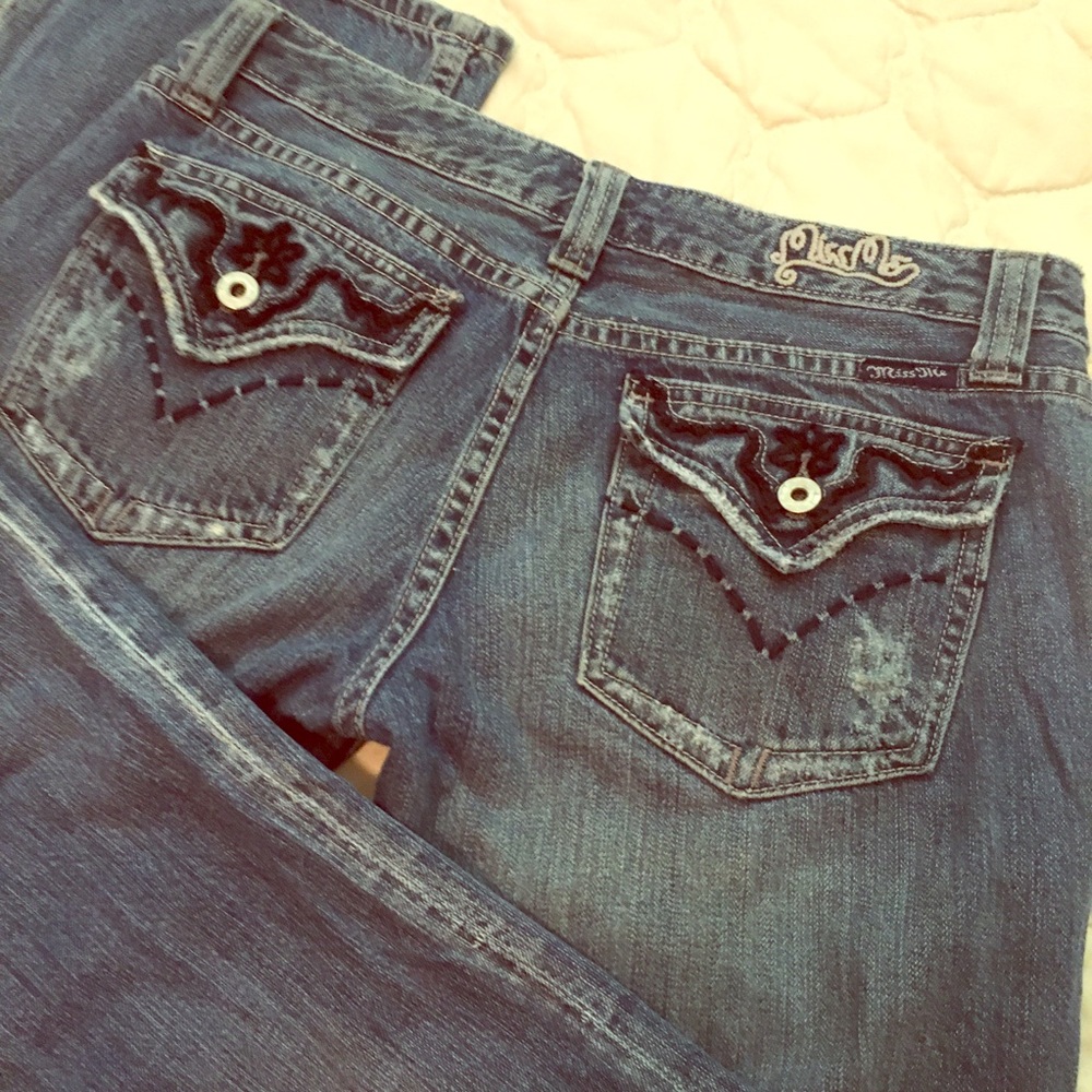 MISS ME JEANS👖 size 29 low rise, straight leg